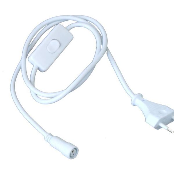 Bioledex Anschlusskabel 1m mit Schalter und Euro-Stecker 2-polig für TIP65-System