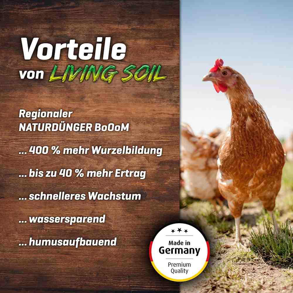 Plant BoOom  Chicken Shit Living Soil 1kg fr 70 Liter Substrat  Organischer Dnger - Living Soil & Growshop