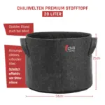 stofftopf 20 liter grow topf maximaler ertrag kaufen