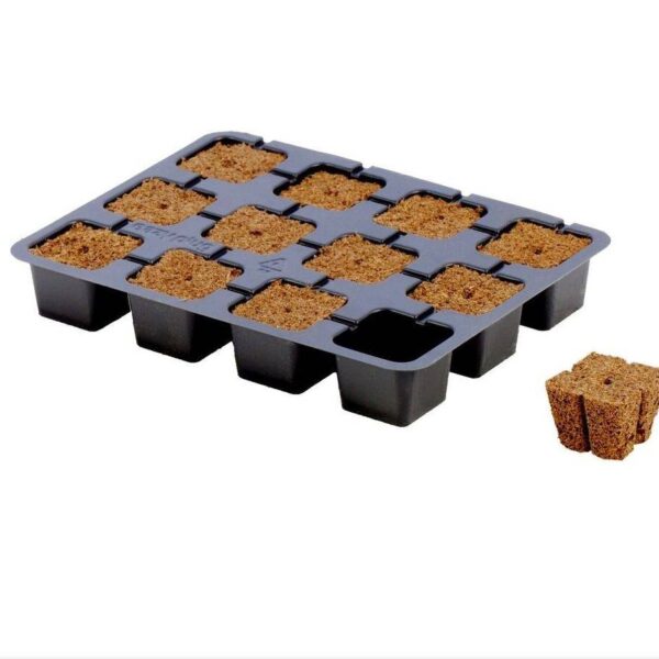 Eazyplug CT12 - 3,5 x 3,5 cm, Tray mit 12 Stück Anzuchtwürfel organisch
