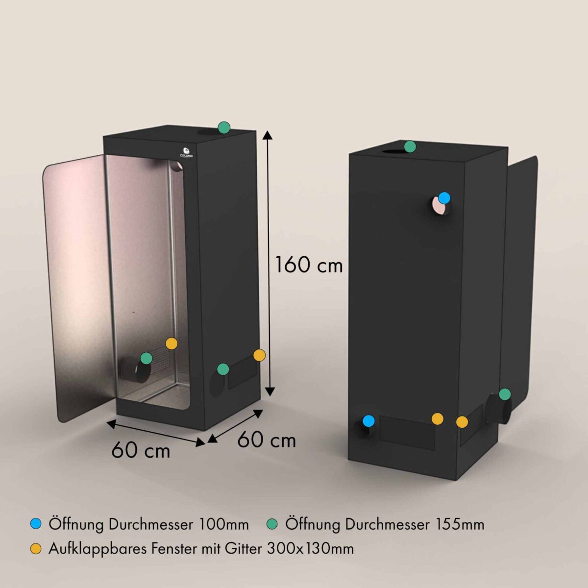 GrowBox Caluma growzelt kaufen 60x60