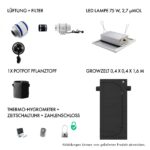 GrowBox Komplettset LED 75 W – 40x40x160cm – Caluma Grow Set bestellen kaufen