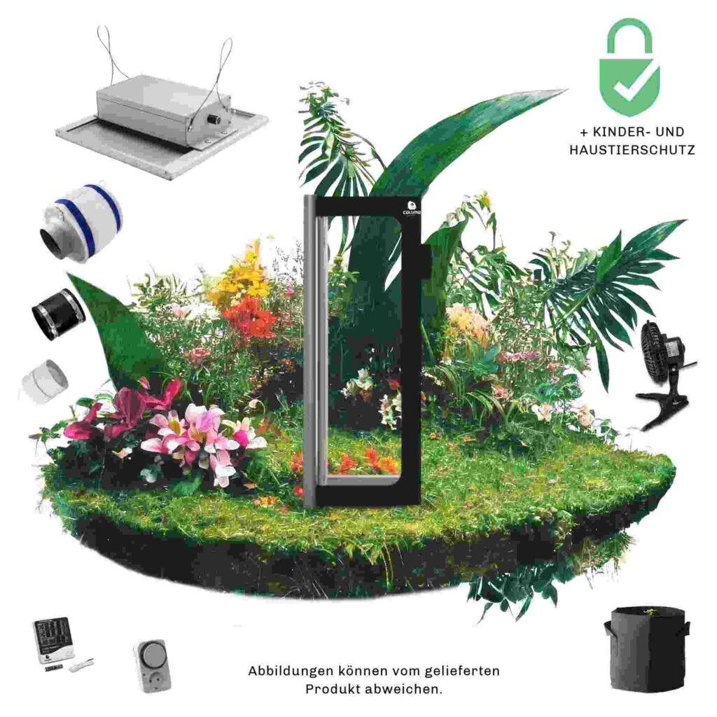 GrowBox Komplettset LED 75 W – 40x40x160cm – Caluma Grow Set kaufen