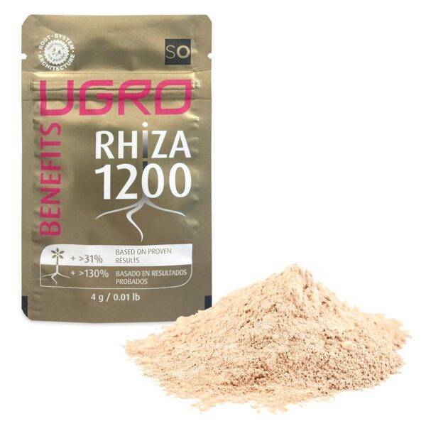 UGro BENEFITS Rhiza1200 Bewurzelungspulver 4g - Mykorrhiza die das Wachstum anregen und die Pflanzenernährung verbessern. Für eine schnelle Wurzelentwicklung kaufen