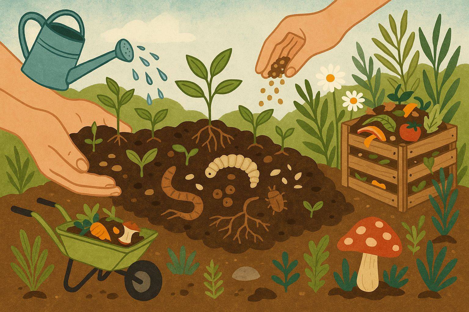Bodenleben fördern Tipps zur Pflege deines Living Soil