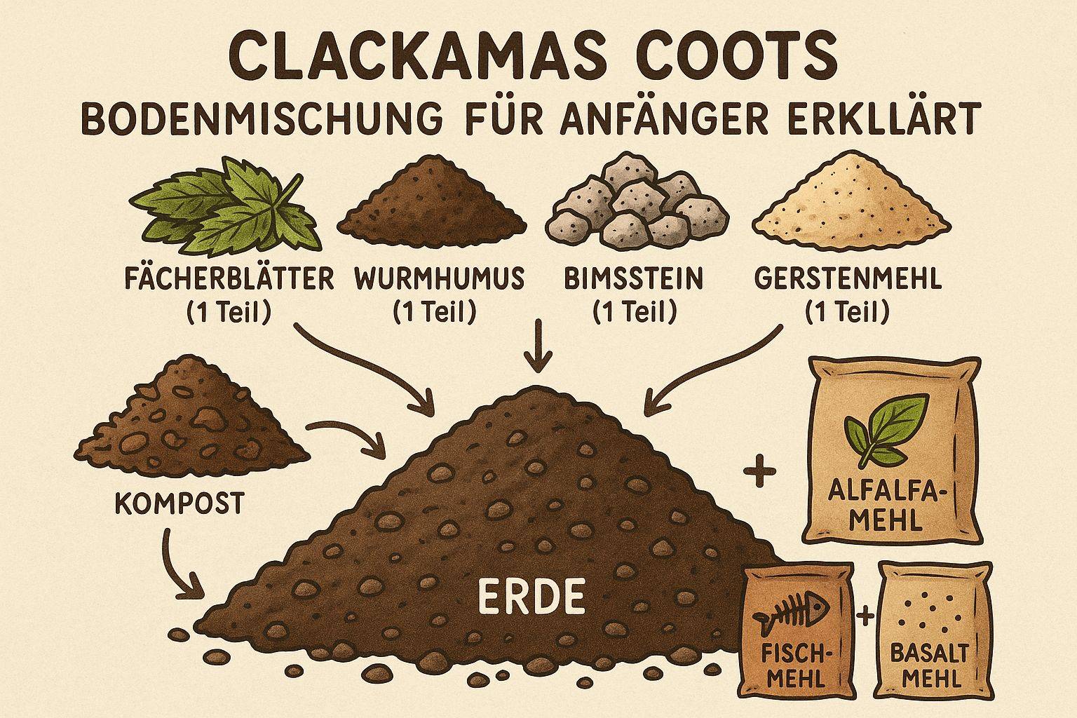 Clackamas Coots Bodenmischung für Anfänger erklärt