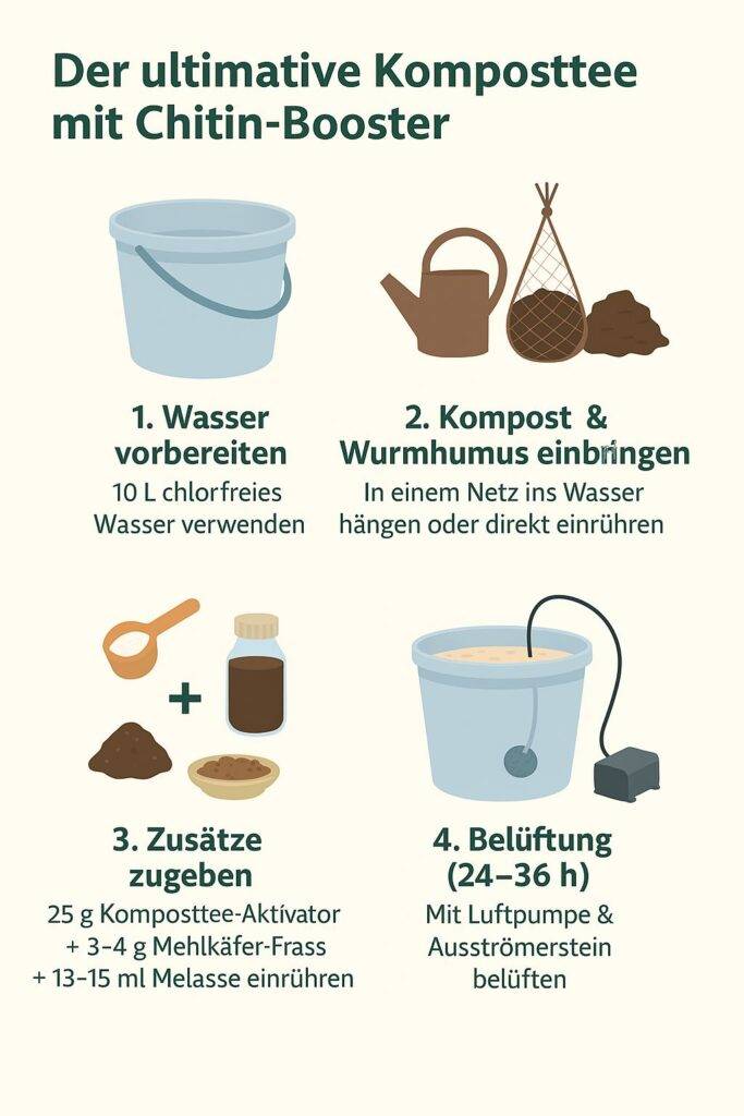 Der ultimative Komposttee mit Chitin-Booster - Wissenschaftlich fundiert – praxiserprobt – mikrobiologisch wirksam