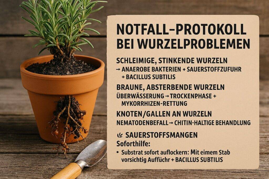 Notfall hilfe bei Wurzelproblemen