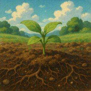 living soil kaufen deutschland bestellen a green plant growing from the ground