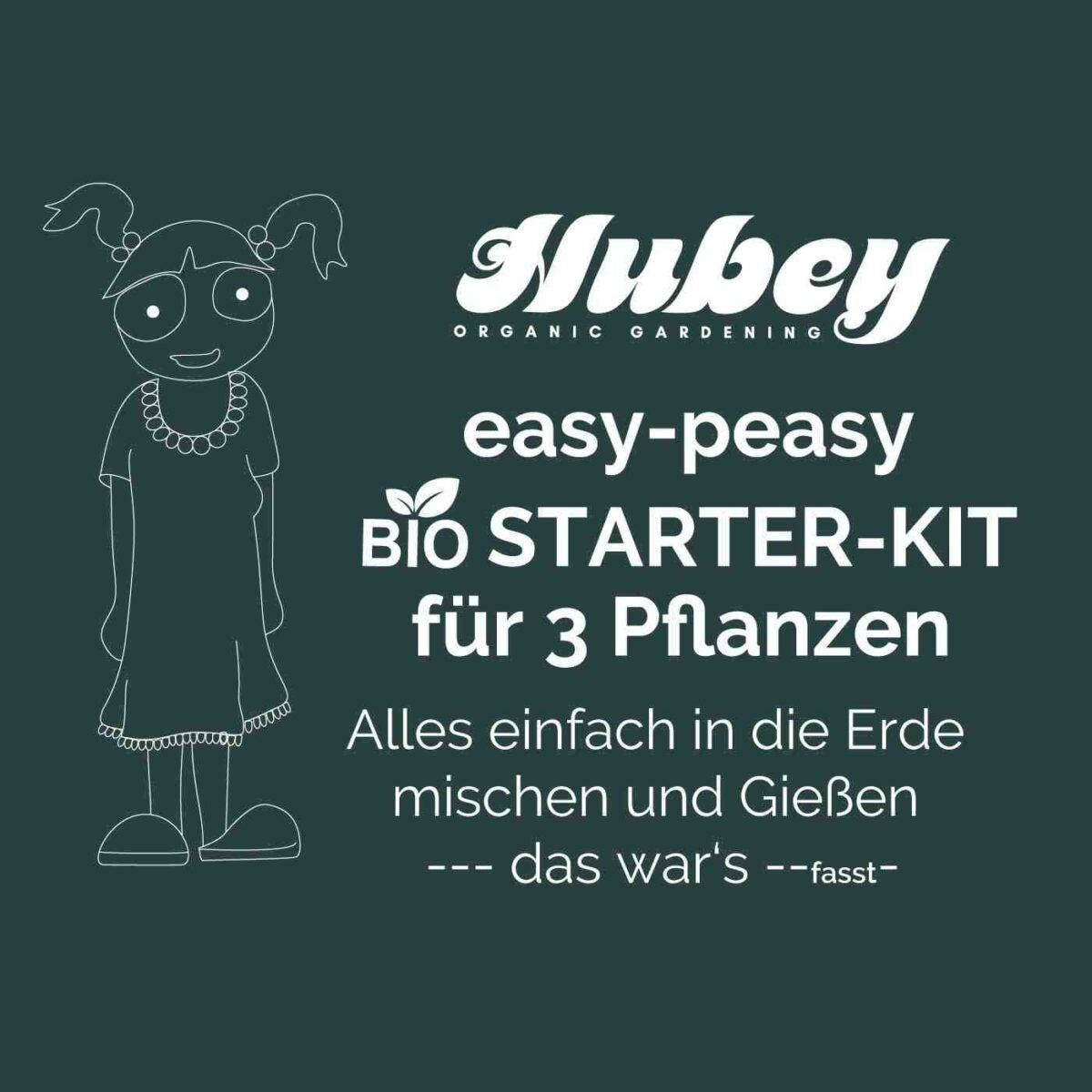 Hubey Düngemisch wird in Blumenerde eingearbeitet